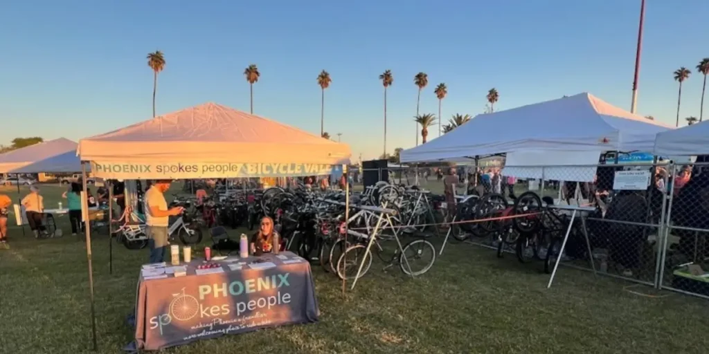 Phoenix Spokes People Bike Valet at WayneFest