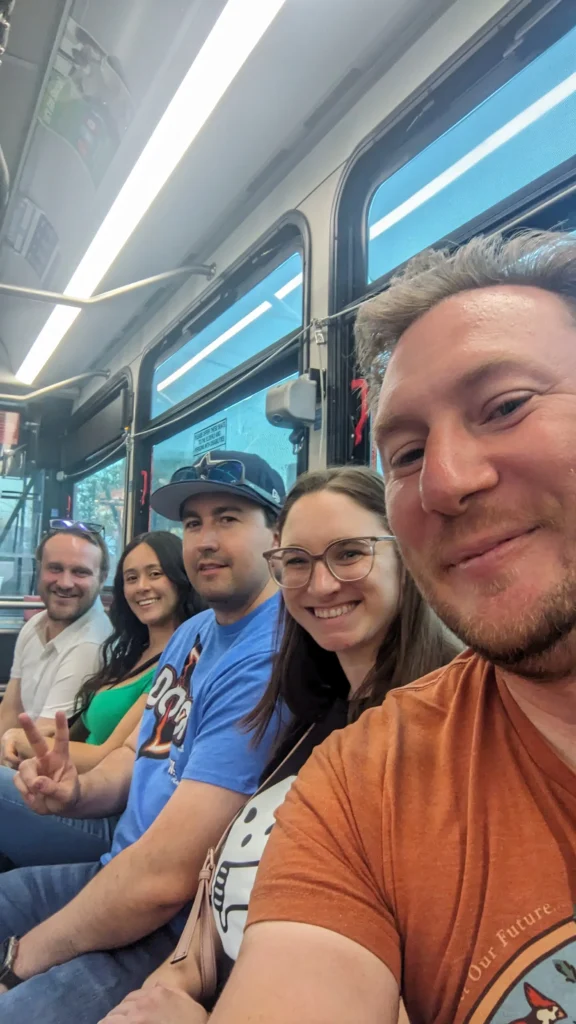 Car-Free Tucson and friends on Sun Tran in the city of Tucson