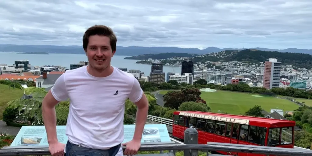 Shawn Thomas by wellington cable car